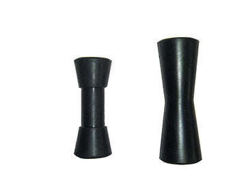 Black Rubber Concave Roller