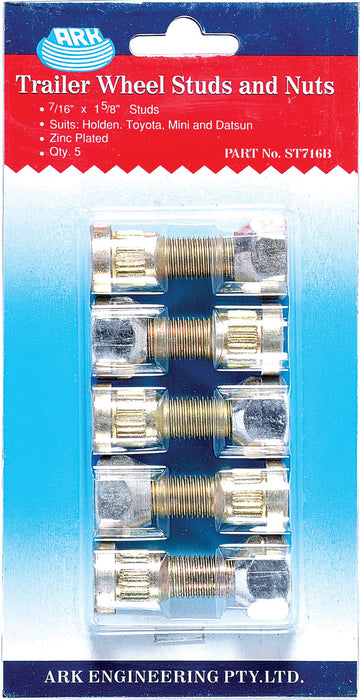 Wheel Stud & Nut Set – Blister Pack