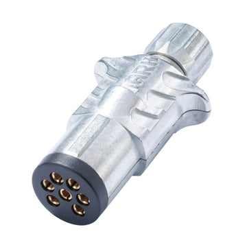 Metal Trailer Plug - 7 Pin Small Round