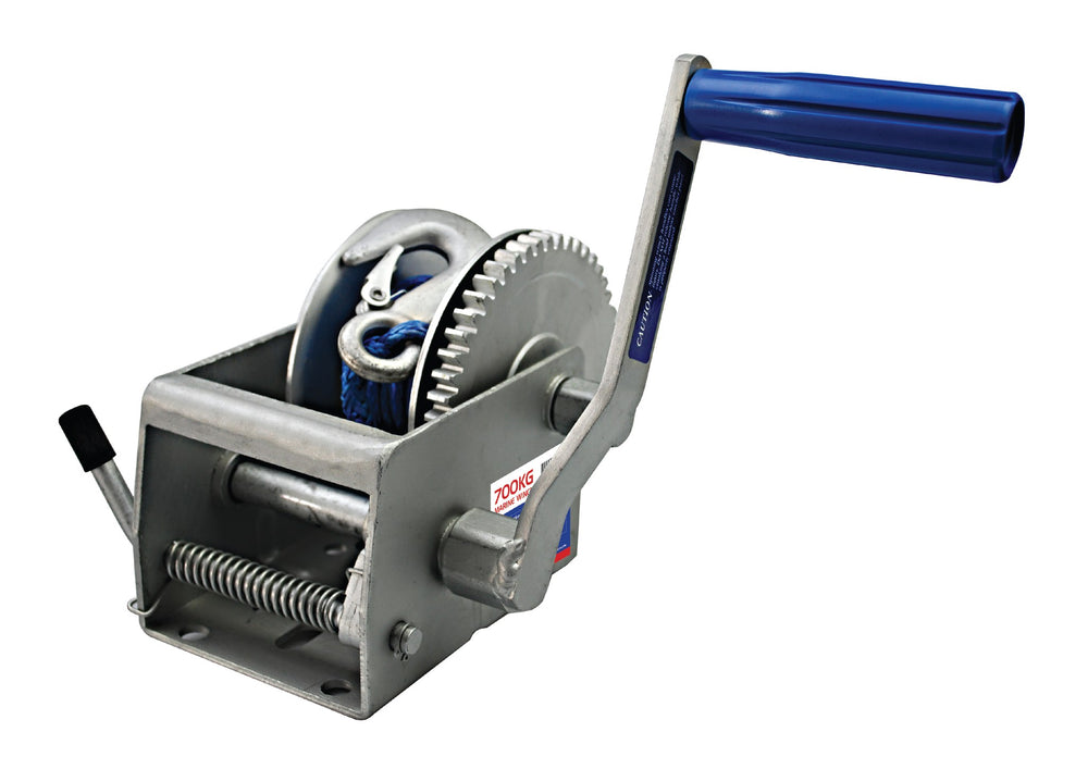 Boat Winch with Rope – Dacromet — Viking Rollers