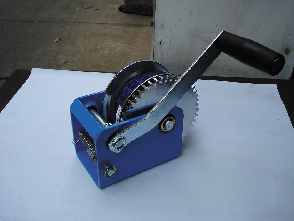 Boat Winch with Strap – Dacromet