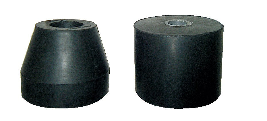 Black Rubber Roller End Caps — Viking Rollers