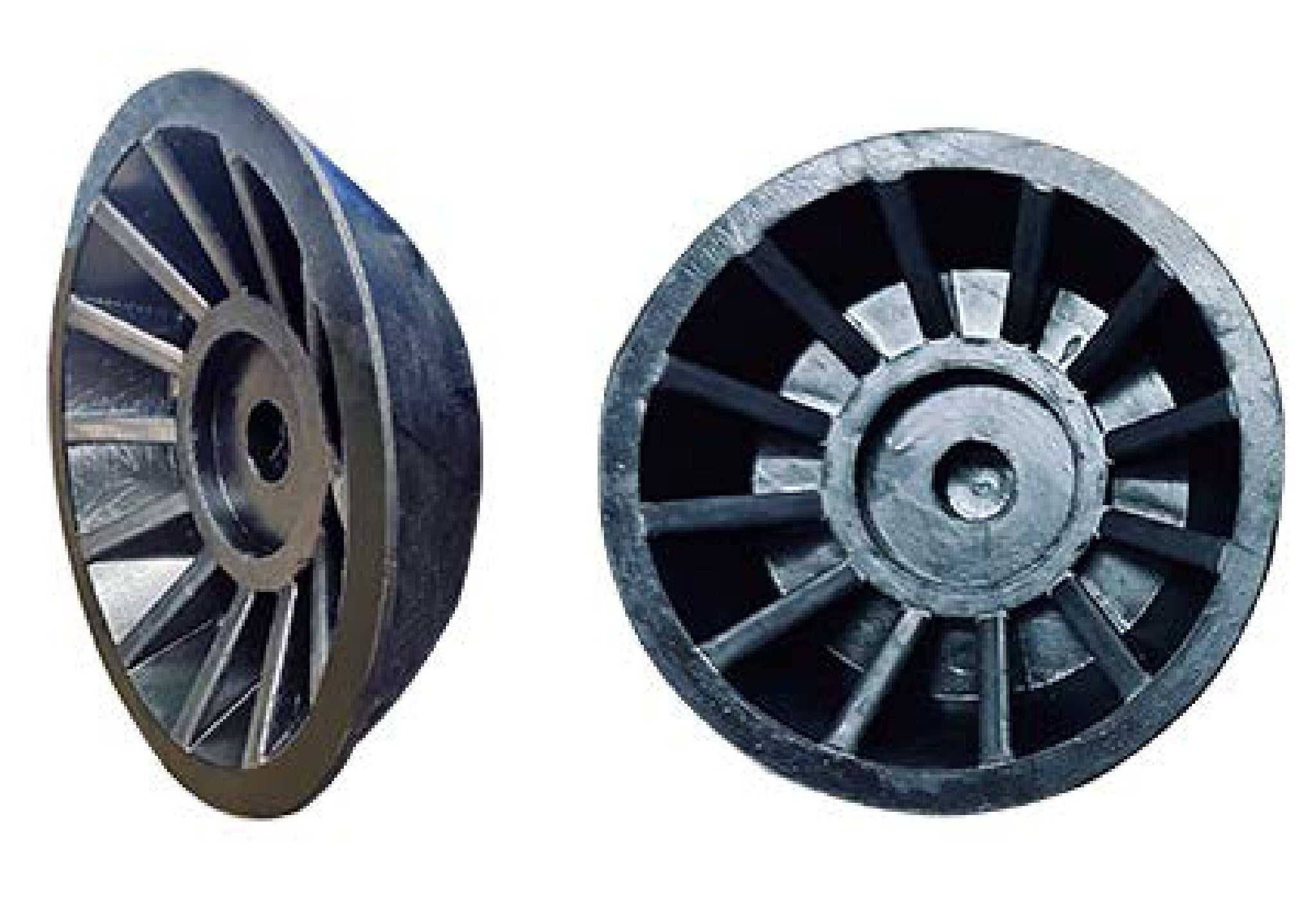 Black Rubber Roller End Caps — Viking Rollers