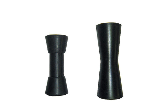 Black Rubber Concave Roller — Viking Rollers
