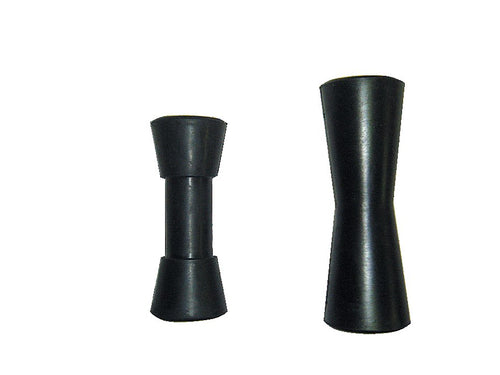 Black Rubber Concave Roller — Viking Rollers