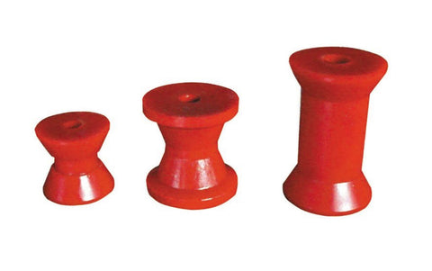 Red Poly Bow Roller