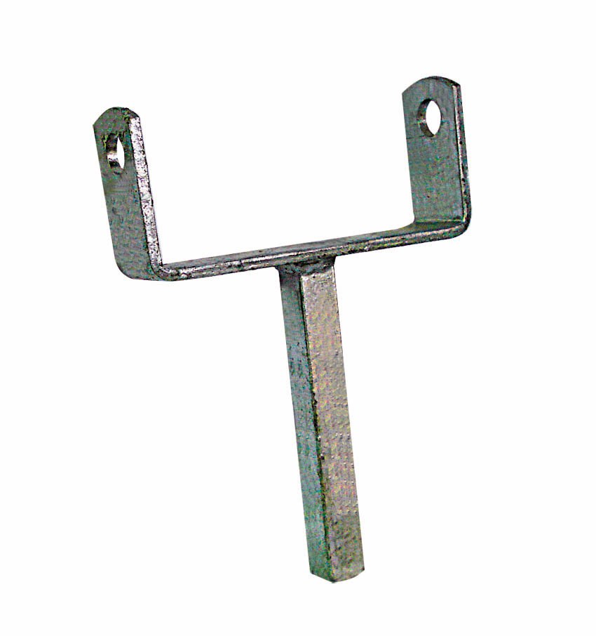 Flat Stem Roller Bracket – Galvanised