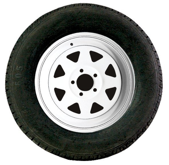 Powder-Coated White Rim & Tyre – Ford — Viking Rollers