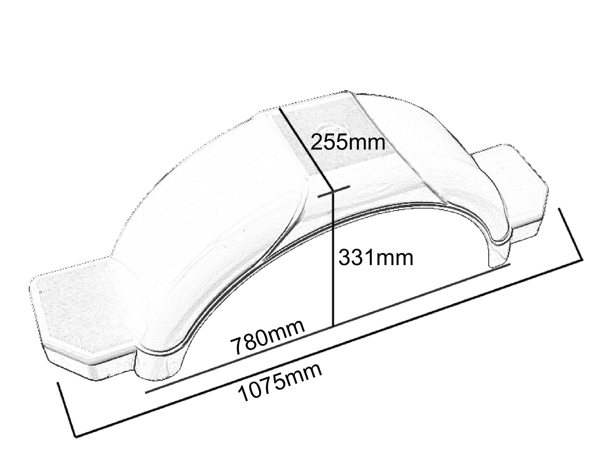 PVC Trailer Mudguard — Viking Rollers