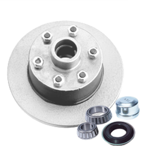 12" Landcruiser Disc Hub – Galvanised — Viking Rollers