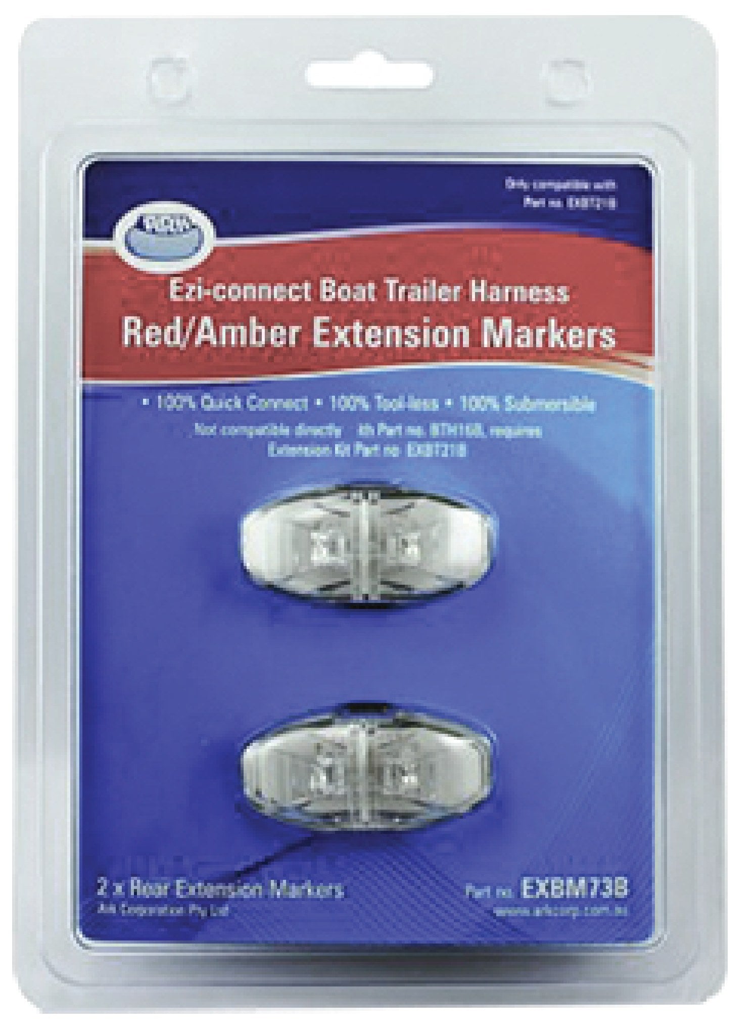 Ezi-Connect Clearance Lights – Red/Amber — Viking Rollers