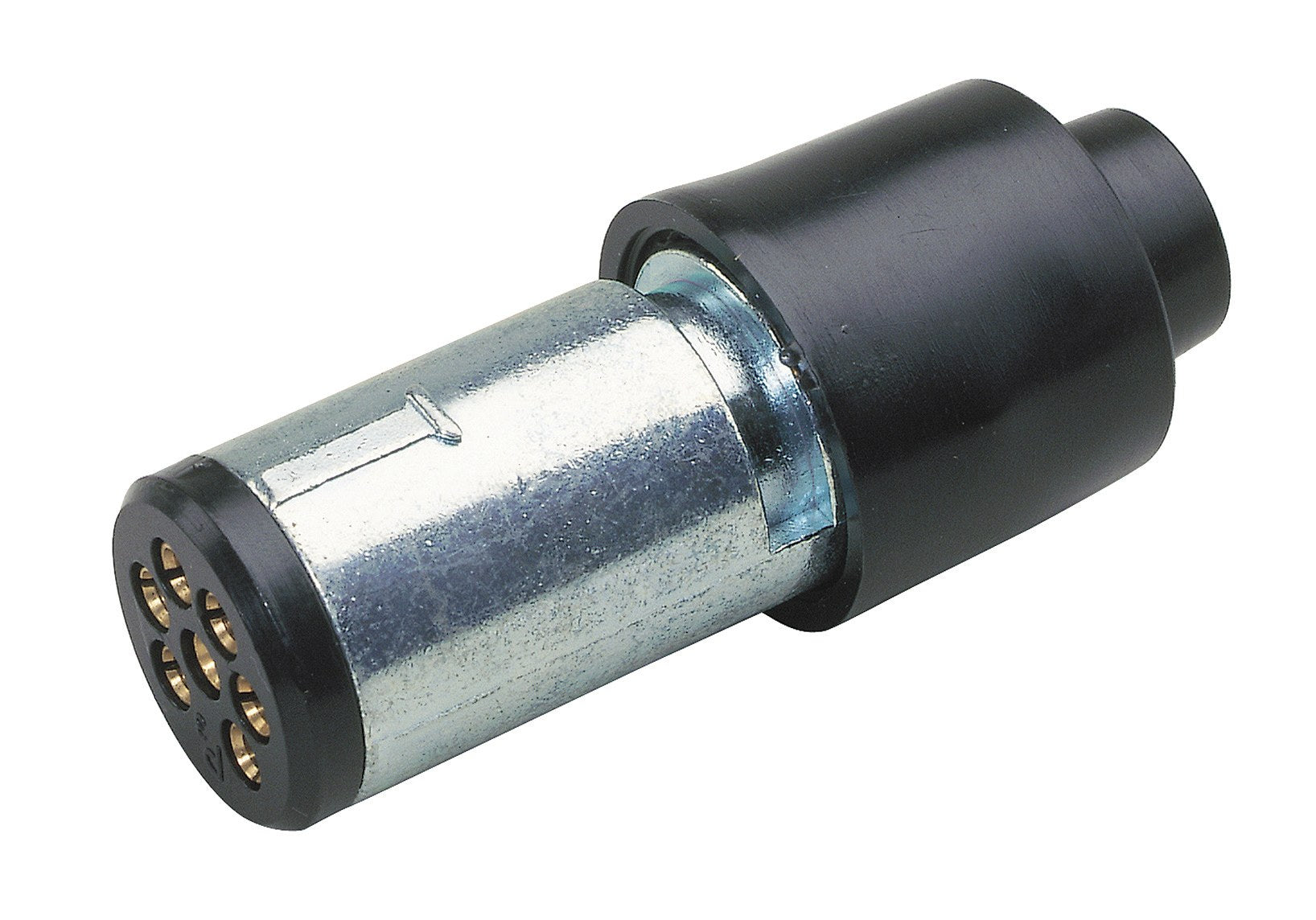 Metal Trailer Plug - 7 Pin Small Round