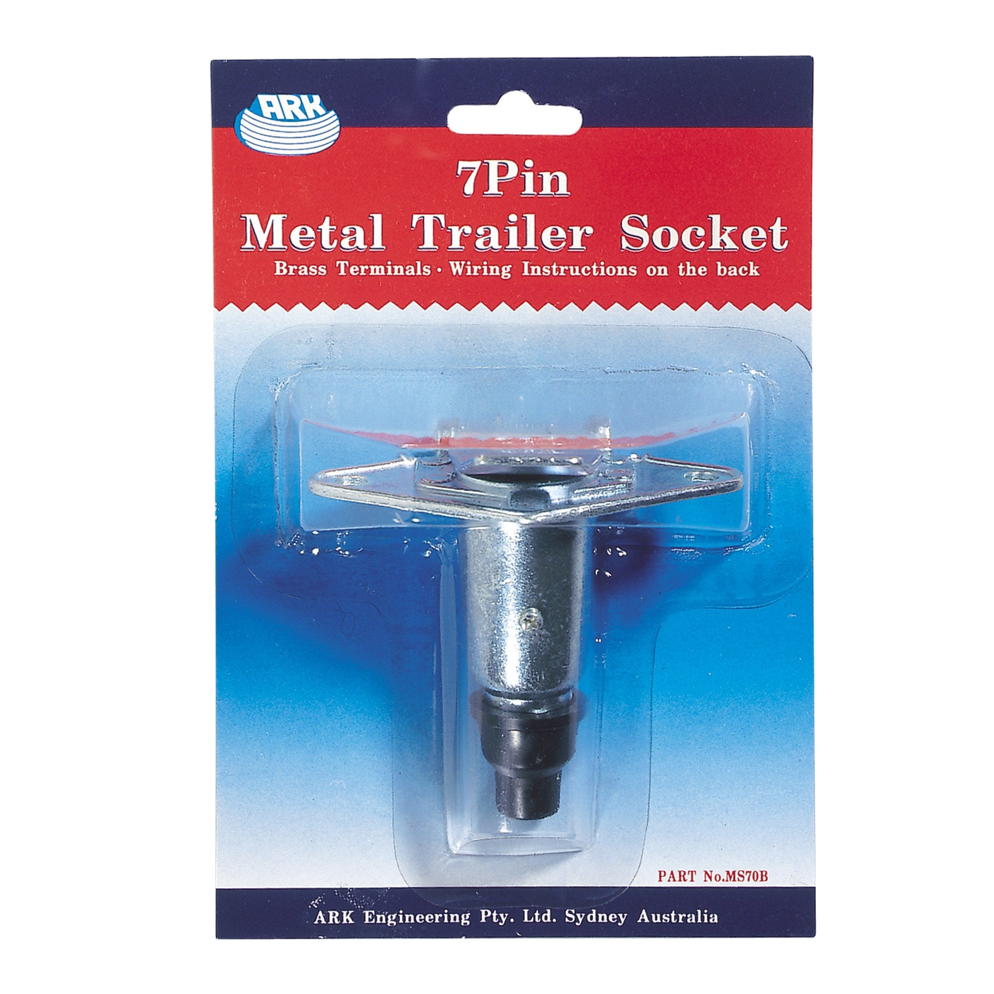 Metal Trailer Socket - 7 Pin Small Round — Viking Rollers