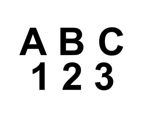 Boat Letters 8" (Pairs) – Queensland Regulation