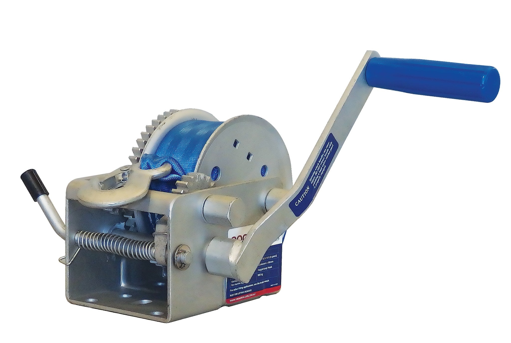 Boat Winch with Strap – Dacromet — Viking Rollers